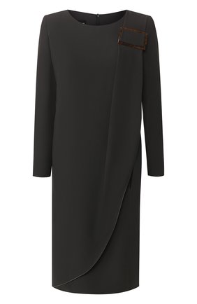 Женское платье из смеси вискозы и шелка GIORGIO ARMANI темно-синего цвета по цене 156000 руб., арт. 0SHVA04B/T008A | Фото 1 Женское платье из смеси вискозы и шелка GIORGIO ARMANI темно-синего цвета, арт. 0SHVA04B/T008A | Фото 1 (Рукава: Длинные; Длина Ж (юбки, платья, шорты): До колена; Материал подклада: Синтетический материал; Материал внешний: Шелк, Вискоза; Случай: Формальный; Статус проверки: Проверена категория)