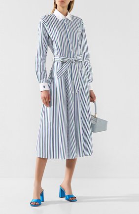 Женское хлопковое платье POLO RALPH LAUREN синего цвета по цене 15250 руб., арт. 211781123 | Фото 2 Женское хлопковое платье POLO RALPH LAUREN синего цвета, арт. 211781123 | Фото 2