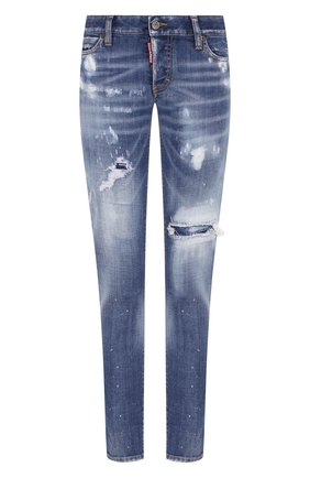 Женские джинсы DSQUARED2 синего цвета по цене 36600 руб., арт. S72LB0278/S30664 | Фото 1 Женские джинсы DSQUARED2 синего цвета, арт. S72LB0278/S30664 | Фото 1