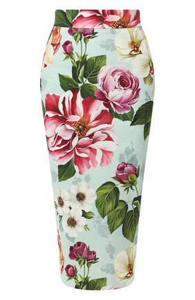 Женская юбка из вискозы DOLCE & GABBANA голубого цвета по цене 72900 руб., арт. F4BSYT/FSRMJ | Фото 1 Женская юбка из вискозы DOLCE & GABBANA голубого цвета, арт. F4BSYT/FSRMJ | Фото 1