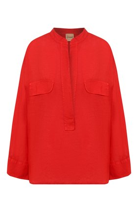 Женская льняная рубашка NUDE красного цвета по цене 21900 руб., арт. 1103744/SHIRT | Фото 1 Женская льняная рубашка NUDE красного цвета, арт. 1103744/SHIRT | Фото 1