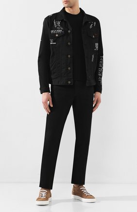 Мужская футболка из вискозы EMPORIO ARMANI черного цвета по цене 10450 руб., арт. 8N1M8A/1JCDZ | Фото 2 Мужская футболка из вискозы EMPORIO ARMANI черного цвета, арт. 8N1M8A/1JCDZ | Фото 2
