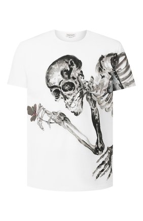 Мужская хлопковая футболка ALEXANDER MCQUEEN белого цвета по цене 38700 руб., арт. 609587/Q0ZA8 | Фото 1 Мужская хлопковая футболка ALEXANDER MCQUEEN белого цвета, арт. 609587/Q0ZA8 | Фото 1