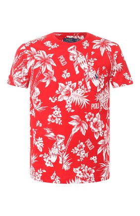 Мужская хлопковая футболка POLO RALPH LAUREN красного цвета по цене 9220 руб., арт. 710788945 | Фото 1 Мужская хлопковая футболка POLO RALPH LAUREN красного цвета, арт. 710788945 | Фото 1