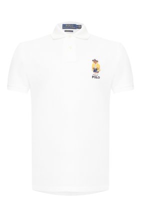 Мужское хлопковое поло POLO RALPH LAUREN белого цвета по цене 10950 руб., арт. 710792901 | Фото 1 Мужское хлопковое поло POLO RALPH LAUREN белого цвета, арт. 710792901 | Фото 1