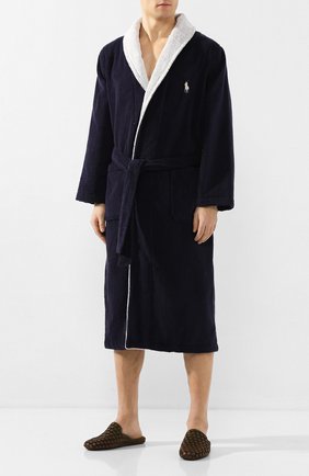 Мужской хлопковый халат RALPH LAUREN темно-синего цвета по цене 12000 руб., арт. 714784459 | Фото 2 Мужской хлопковый халат RALPH LAUREN темно-синего цвета, арт. 714784459 | Фото 2