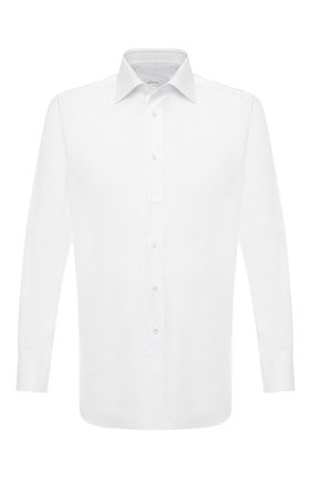 Мужская хлопковая сорочка BRIONI белого цвета по цене 96550 руб., арт. RCLU1R/P90B4 | Фото 1 Мужская хлопковая сорочка BRIONI белого цвета, арт. RCLU1R/P90B4 | Фото 1 (Материал внешний: Хлопок; Длина (для топов): Стандартные; Рукава: Длинные; Мужское Кросс-КТ: Сорочка-одежда; Статус проверки: Проверена категория; Случай: Формальный; Принт: Однотонные; Манжеты: На пуговицах; Воротник: Кент)