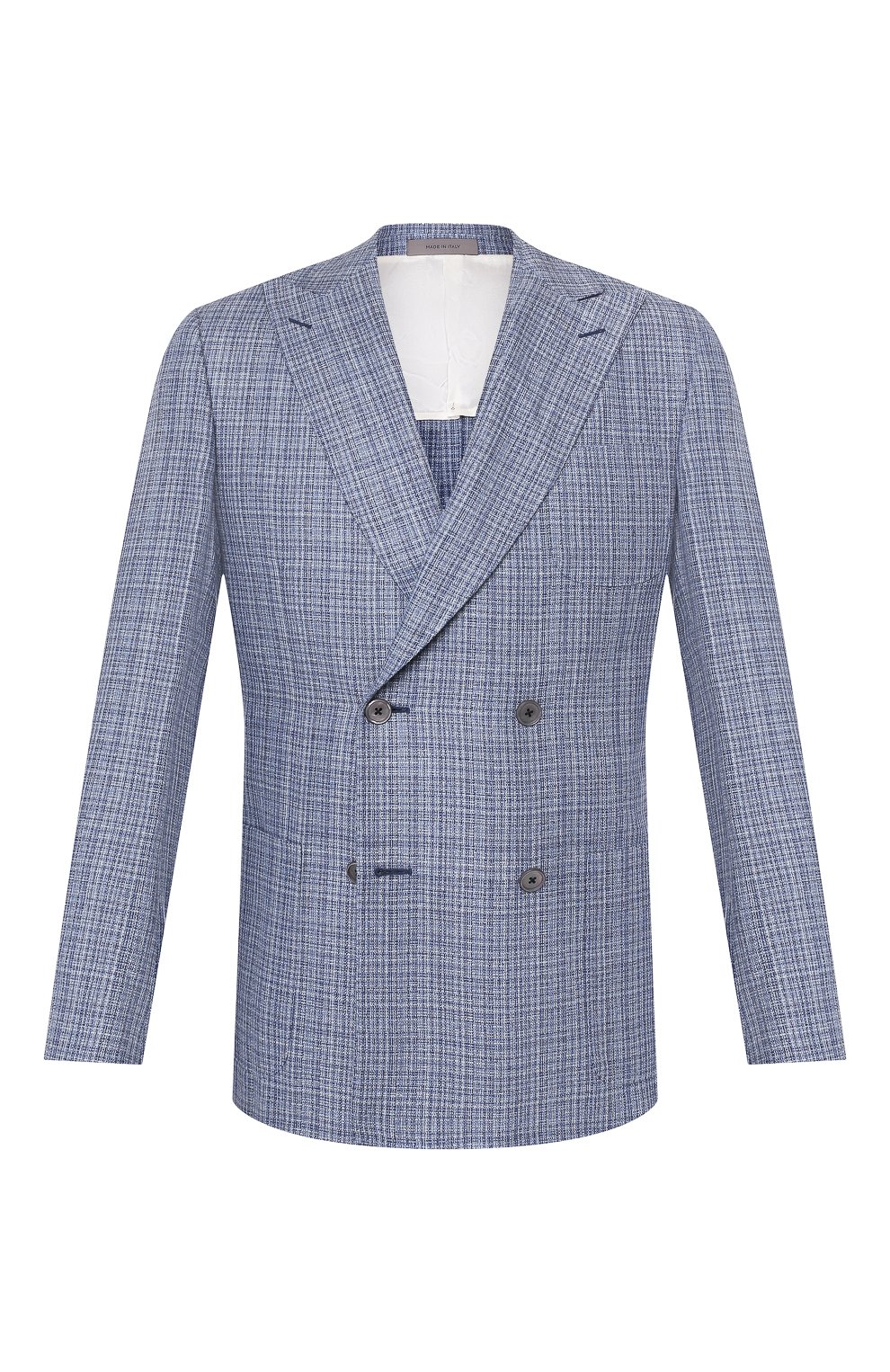 Мужской голубой шелковый пиджак CORNELIANI — купить за 99500 руб. в ...