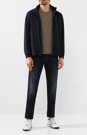 Мужская хлопковая футболка Z ZEGNA хаки цвета по цене 15150 руб., арт. VU373/ZZ679 | Фото 2 Мужская хлопковая футболка Z ZEGNA хаки цвета, арт. VU373/ZZ679 | Фото 2