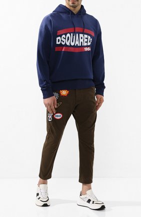 Мужской хлопковые брюки DSQUARED2 хаки цвета по цене 57100 руб., арт. S74KB0381/S41794 | Фото 2 Мужской хлопковые брюки DSQUARED2 хаки цвета, арт. S74KB0381/S41794 | Фото 2