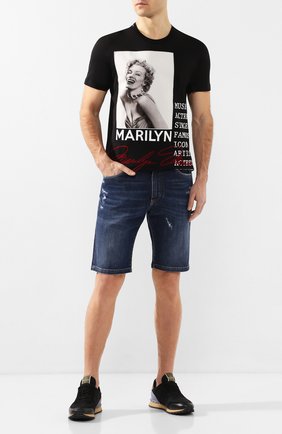 Мужская хлопковая футболка DOLCE & GABBANA черного цвета по цене 66650 руб., арт. G8KBAZ/G7VQW | Фото 2 Мужская хлопковая футболка DOLCE & GABBANA черного цвета, арт. G8KBAZ/G7VQW | Фото 2