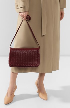 Женская сумка BOTTEGA VENETA бордового цвета по цене 172000 руб., арт. 600519/VCPP1 | Фото 2 Женская сумка BOTTEGA VENETA бордового цвета, арт. 600519/VCPP1 | Фото 2