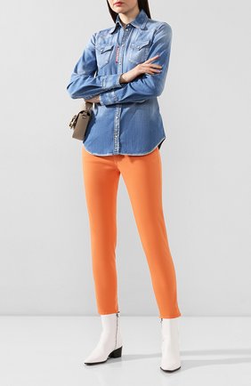 Женские джинсы DSQUARED2 оранжевого цвета по цене 35400 руб., арт. S75LB0303/S44531 | Фото 2 Женские джинсы DSQUARED2 оранжевого цвета, арт. S75LB0303/S44531 | Фото 2