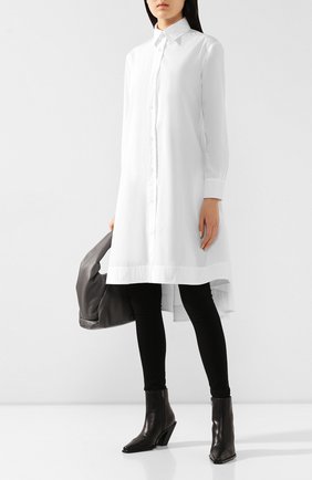 Женская хлопковая рубашка YOHJI YAMAMOTO белого цвета по цене 62500 руб., арт. FS-D53-001 | Фото 2 Женская хлопковая рубашка YOHJI YAMAMOTO белого цвета, арт. FS-D53-001 | Фото 2