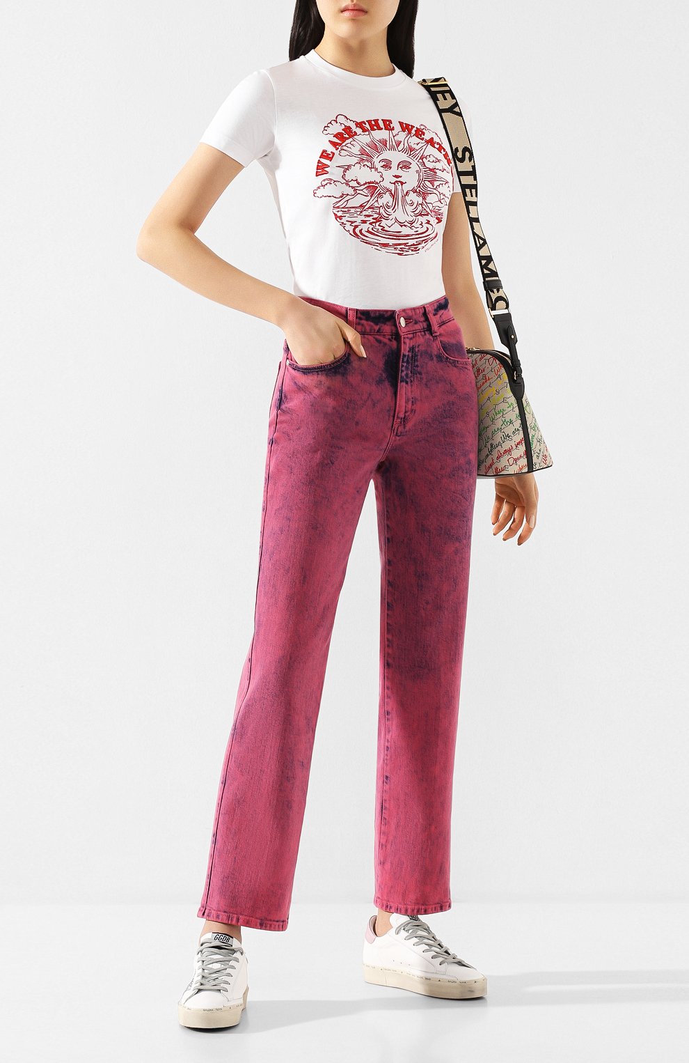 Женские розовые джинсы STELLA MCCARTNEY — купить за 48500 руб. в ...