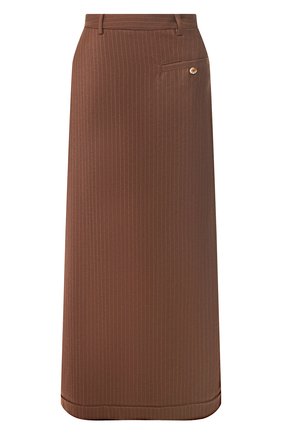 Женские шерстяные брюки BURBERRY коричневого цвета по цене 78400 руб., арт. 8025243 | Фото 1 Женские шерстяные брюки BURBERRY коричневого цвета, арт. 8025243 | Фото 1
