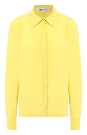 Женская шелковая рубашка DIANE VON FURSTENBERG желтого цвета по цене 27850 руб., арт. 13897DVF | Фото 1 Женская шелковая рубашка DIANE VON FURSTENBERG желтого цвета, арт. 13897DVF | Фото 1