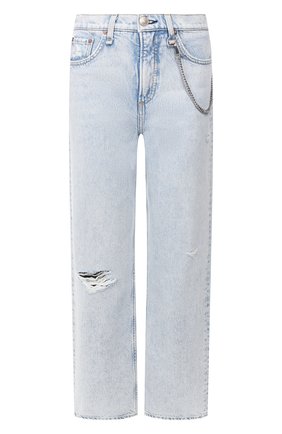 Женские джинсы RAG&BONE голубого цвета по цене 29950 руб., арт. WDD19H2665B1NG | Фото 1 Женские джинсы RAG&BONE голубого цвета, арт. WDD19H2665B1NG | Фото 1