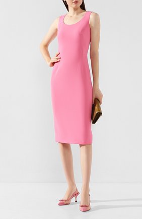 Женское платье DOLCE & GABBANA розового цвета по цене 99800 руб., арт. F6F2KT/FURDV | Фото 2 Женское платье DOLCE & GABBANA розового цвета, арт. F6F2KT/FURDV | Фото 2