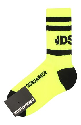 Женские носки DSQUARED2 желтого цвета по цене 4995 руб., арт. DFV171710 | Фото 1 Женские носки DSQUARED2 желтого цвета, арт. DFV171710 | Фото 1