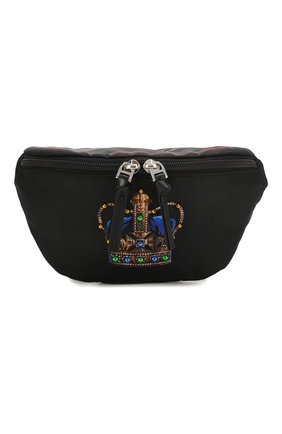 Детская поясная сумка DOLCE & GABBANA черного цвета по цене 14600 руб., арт. EM0072/AN034 | Фото 1 Детская поясная сумка DOLCE & GABBANA черного цвета, арт. EM0072/AN034 | Фото 1