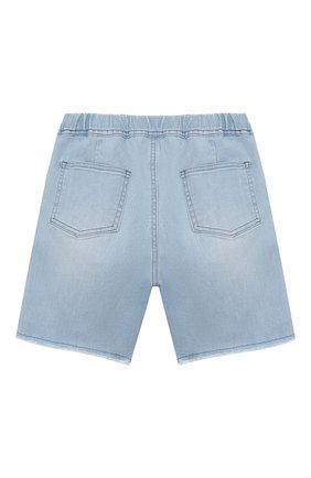 Детские джинсовые шорты IL GUFO голубого цвета, арт. P20PB115J0030/2A-4A | Фото 2 (Материал внешний: Хлопок; Мальчики Кросс-КТ: Шорты-одежда; Кросс-КТ: Деним; Региональные ограничения белый список (Axapta Mercury): RU; Ростовка одежда: 2 года | 92 см, 3 года | 98 см)