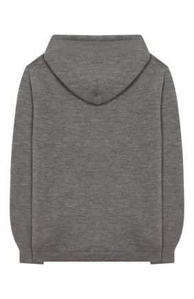 Детский кашемировая толстовка GIORGETTI CASHMERE серого цвета по цене 35850 руб., арт. MB1489/8A-14A | Фото 2 Детский кашемировая толстовка GIORGETTI CASHMERE серого цвета, арт. MB1489/8A-14A | Фото 2