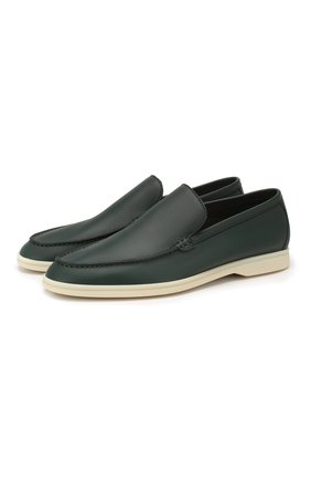 Мужские кожаные лоферы summer walk LORO PIANA зеленого цвета по цене 69950 руб., арт. FAI1528 | Фото 1 Мужские кожаные лоферы summer walk LORO PIANA зеленого цвета, арт. FAI1528 | Фото 1