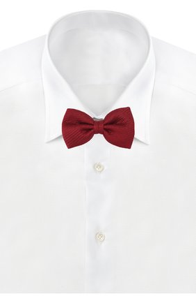 Мужской шелковый галстук-бабочка BRIONI красного цвета, арт. 01L200/PZ416 | Фото 2 (Материал: Текстиль, Шелк; Региональные ограничения белый список (Axapta Mercury): RU)