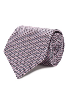 Мужской шелковый галстук BRIONI розового цвета, арт. 062H00/P9441 | Фото 1 (Материал: Текстиль, Шелк; Принт: С принтом; Региональные ограничения белый список (Axapta Mercury): RU)