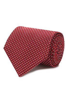 Мужской шелковый галстук BRIONI красного цвета, арт. 062H00/P9441 | Фото 1 (Материал: Шелк, Текстиль; Принт: С принтом; Региональные ограничения белый список (Axapta Mercury): RU)