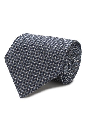 Мужской шелковый галстук BRIONI синего цвета, арт. 062H00/P9457 | Фото 1 (Материал: Шелк, Текстиль; Принт: С принтом; Региональные ограничения белый список (Axapta Mercury): RU)