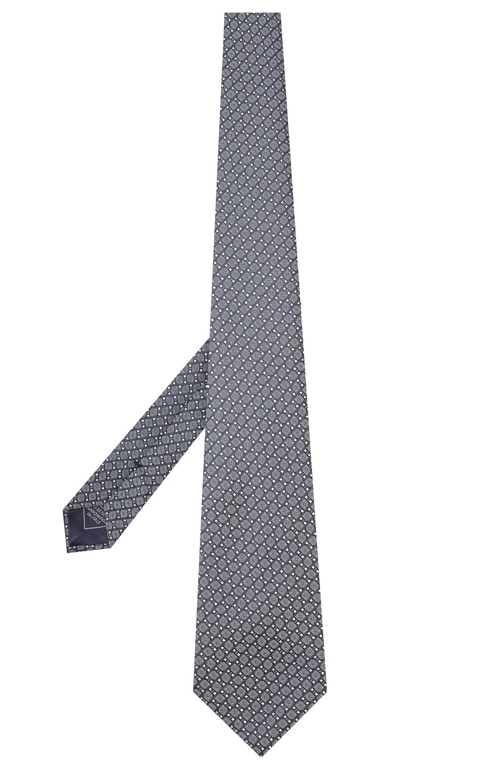 Мужской шелковый галстук BRIONI темно-синего цвета, арт. 062H00/P9495 | Фото 2 (Принт: С принтом; Материал: Текстиль, Шелк; Региональные ограничения белый список (Axapta Mercury): RU)