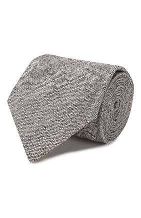 Мужской шелковый галстук BRIONI серого цвета, арт. 062I00/P9440 | Фото 1 (Материал: Текстиль, Шелк; Принт: Без принта; Региональные ограничения белый список (Axapta Mercury): RU)