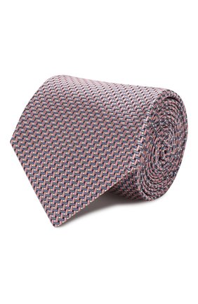 Мужской шелковый галстук BRIONI розового цвета, арт. 062I00/P9441 | Фото 1 (Материал: Текстиль, Шелк; Принт: С принтом; Региональные ограничения белый список (Axapta Mercury): RU)
