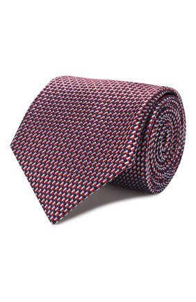 Мужской шелковый галстук BRIONI красного цвета, арт. 062I00/P9472 | Фото 1 (Материал: Шелк, Текстиль; Принт: С принтом; Региональные ограничения белый список (Axapta Mercury): RU)