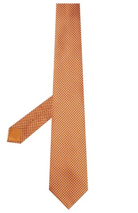 Мужской шелковый галстук BRIONI оранжевого цвета по цене 18700 руб., арт. 062I00/P9488 | Фото 2 Мужской шелковый галстук BRIONI оранжевого цвета, арт. 062I00/P9488 | Фото 2