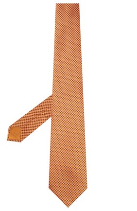 Мужской шелковый галстук BRIONI оранжевого цвета, арт. 062I00/P9488 | Фото 2 (Материал: Текстиль, Шелк; Принт: С принтом; Региональные ограничения белый список (Axapta Mercury): RU)