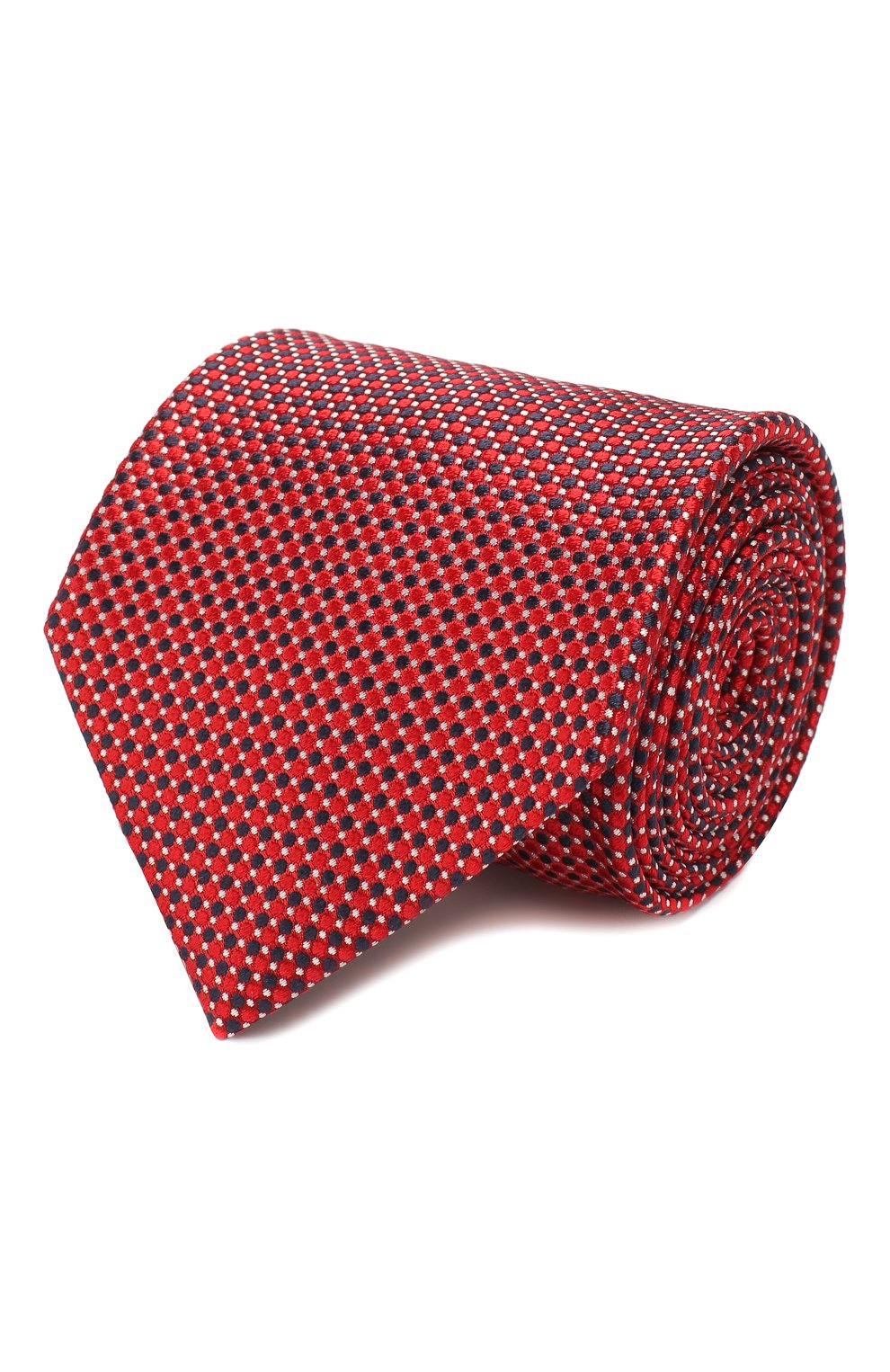 Мужской шелковый галстук BRIONI красного цвета, арт. 062I00/P9490 | Фото 1 (Принт: С принтом; Материал: Текстиль, Шелк; Региональные ограничения белый список (Axapta Mercury): RU)