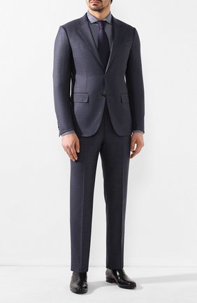 Мужская хлопковая сорочка CORNELIANI темно-синего цвета по цене 18750 руб., арт. 85P012-0111239/00 | Фото 2 Мужская хлопковая сорочка CORNELIANI темно-синего цвета, арт. 85P012-0111239/00 | Фото 2