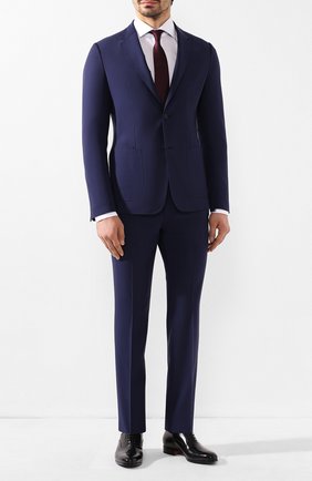Мужской шерстяной костюм Z ZEGNA синего цвета по цене 170500 руб., арт. 724741/2XPYGX | Фото 1 Мужской шерстяной костюм Z ZEGNA синего цвета, арт. 724741/2XPYGX | Фото 1 (Рукава: Длинные; Материал внешний: Шерсть; Костюмы М: Однобортный; Стили: Классический)