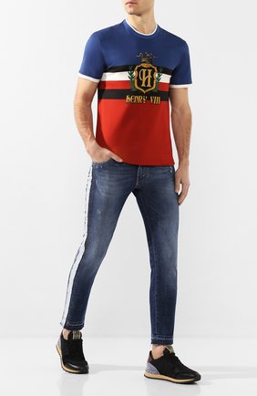 Мужские джинсы DOLCE & GABBANA синего цвета по цене 69950 руб., арт. GW96LD/G8CC7 | Фото 2 Мужские джинсы DOLCE & GABBANA синего цвета, арт. GW96LD/G8CC7 | Фото 2