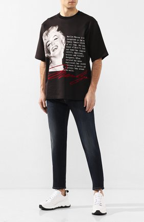 Мужская хлопковая футболка DOLCE & GABBANA черного цвета по цене 43650 руб., арт. G9RQ0T/FI7PE | Фото 2 Мужская хлопковая футболка DOLCE & GABBANA черного цвета, арт. G9RQ0T/FI7PE | Фото 2