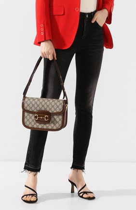 Женская сумка 1955 horsebit GUCCI коричневого цвета по цене 173600 руб., арт. 602204/92TCG | Фото 2 Женская сумка 1955 horsebit GUCCI коричневого цвета, арт. 602204/92TCG | Фото 2