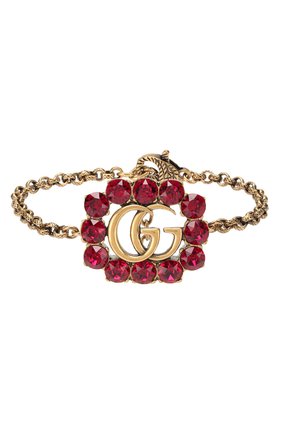 Женский браслет GUCCI красного цвета по цене 35700 руб., арт. 605881/I4769 | Фото 1 Женский браслет GUCCI красного цвета, арт. 605881/I4769 | Фото 1