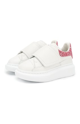 Детские кожаные кеды ALEXANDER MCQUEEN белого цвета по цене 20950 руб., арт. 612098/WHX16 | Фото 1 Детские кожаные кеды ALEXANDER MCQUEEN белого цвета, арт. 612098/WHX16 | Фото 1