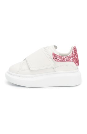 Детские кожаные кеды ALEXANDER MCQUEEN белого цвета по цене 20950 руб., арт. 612098/WHX16 | Фото 2 Детские кожаные кеды ALEXANDER MCQUEEN белого цвета, арт. 612098/WHX16 | Фото 2