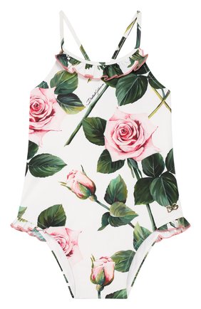 Детского слитный купальник DOLCE & GABBANA белого цвета по цене 19950 руб., арт. L2J814/FSGR0 | Фото 1 Детского слитный купальник DOLCE & GABBANA белого цвета, арт. L2J814/FSGR0 | Фото 1 (Материал внешний: Синтетический материал; Кросс-КТ НВ: Купальники; Ростовка одежда: 18 мес | 86 см)