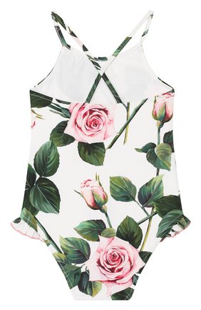 Детского слитный купальник DOLCE & GABBANA белого цвета по цене 19950 руб., арт. L2J814/FSGR0 | Фото 2 Детского слитный купальник DOLCE & GABBANA белого цвета, арт. L2J814/FSGR0 | Фото 2 (Материал внешний: Синтетический материал; Кросс-КТ НВ: Купальники; Ростовка одежда: 18 мес | 86 см)