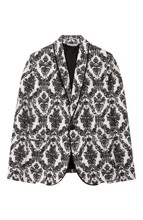 Детский костюм DOLCE & GABBANA черно-белого цвета по цене 68050 руб., арт. L41U65/HSMIA/8-14 | Фото 2 Детский костюм DOLCE & GABBANA черно-белого цвета, арт. L41U65/HSMIA/8-14 | Фото 2